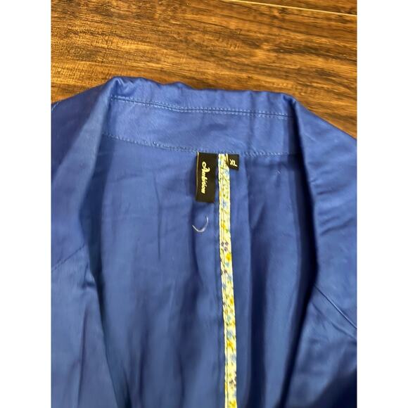 Ambition Royal Blue Jacket Blazer Cotton Spandex Cute Career Wear Sz:XL - Picture 3 of 5